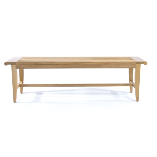13916 Laguna teak bench side profile on white background