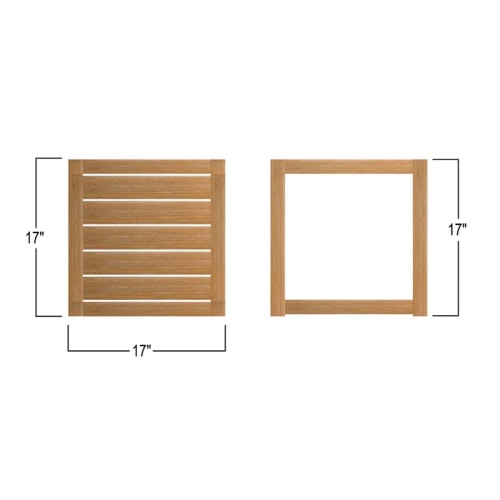 14810 Horizon Teak Side Table autocad on white background