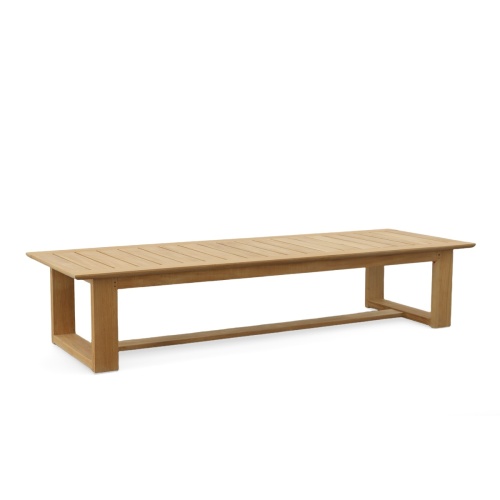 16909 Horizon High Chaise Bench backrest fully reclined flat angled on white background