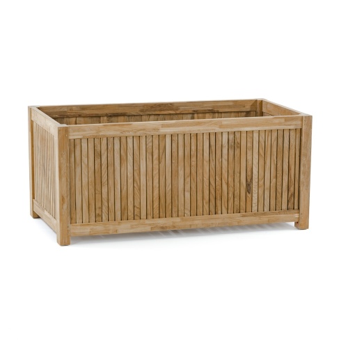 18130 rectangular four foot planter angled view on white background