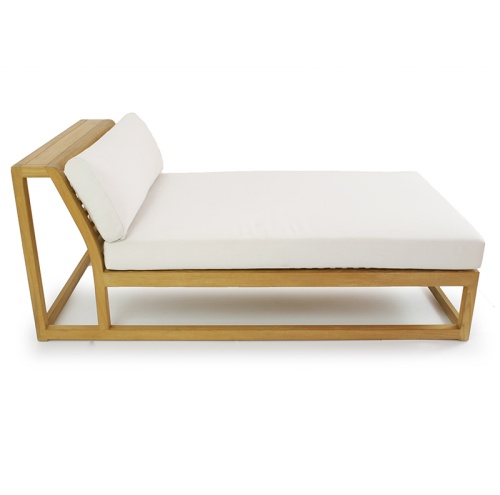 70658 Maya 4pc Lounge Set with cushions and four throw pillows showing silhouette leaning against the armrest on white background