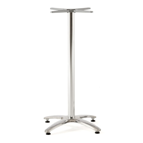 70703 Vogue Stainless Steel Table Base side view on white background