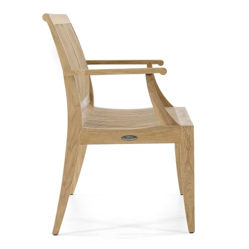 70778 Laguna teak six foot long bench right side profile on white background