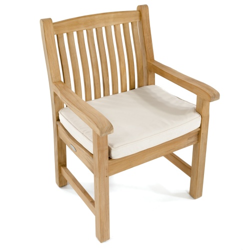 70891 Veranda Chair With Arms facing right front with optional canvas cushion