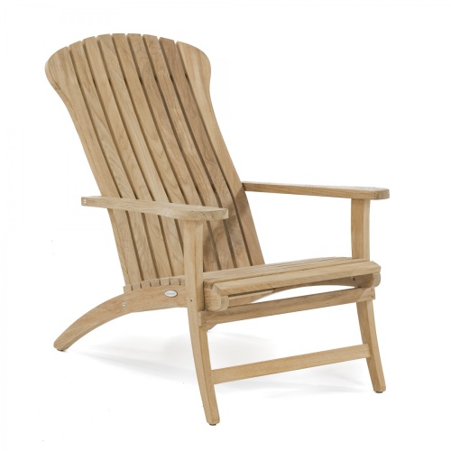 12221 Adirondack chair side view on white background 
