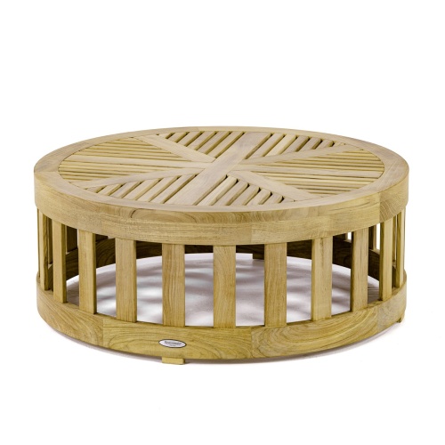 14171 Kafelonia Round Coffee table angled view on white background