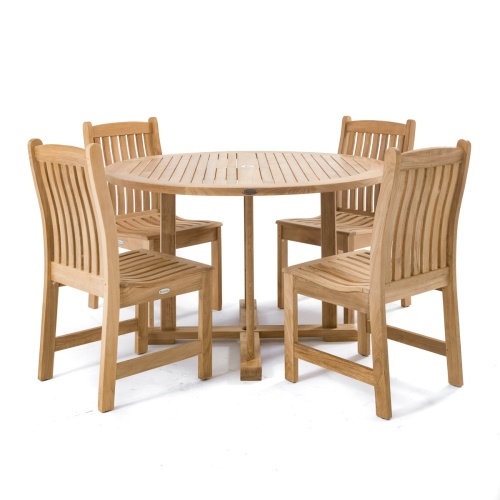 70484 Veranda 4 ft Round Dining Set on white background