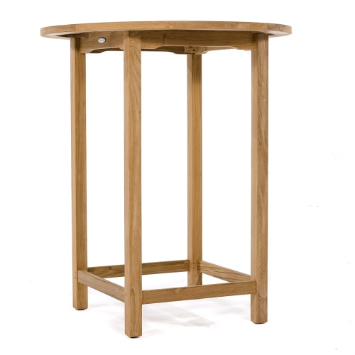 15334 Somerset Teak Round Bar Table side profile on white background