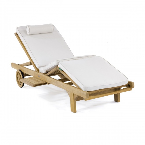 teak chaise lounger
