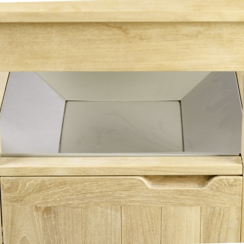 18167 palazzo III receptacle with the aluminum lid angled  top view showing closeup of aluminum lid