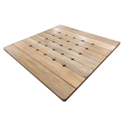 25026 Bloom 32 inch Square Dining Table top angled view on white background
