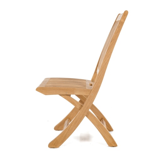 70036 Barbuda Folding Side Chair left side view on white background