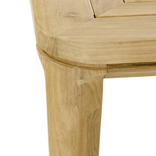 15075 Veranda 6 ft Square Table angled corner view on white background