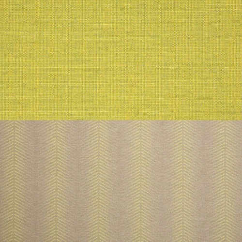 71005ccpg citrus glow throw pillow showing color swatch in solid yellow and the other in geometric design one above the other