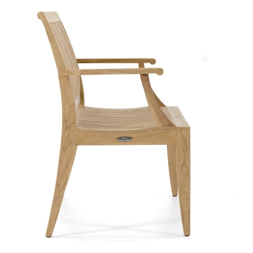 13812 Laguna 5 foot long Teak Bench right side view on white background