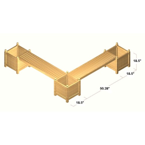 18109 square planter box autocad on white background