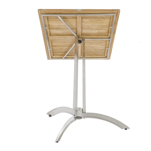25313 Vogue Square 30 inch square bar table under table view on white background
