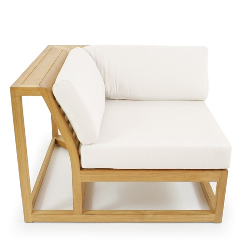 70275 Maya Love Seat with cushions showing close up front view on white background