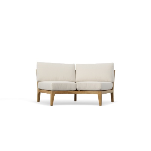 70373 Kafelonia 9 pc Sofa Sectional Set of sofa sectional and backless sofa and club chair and coffee table and side table and end table in angled side view on white background