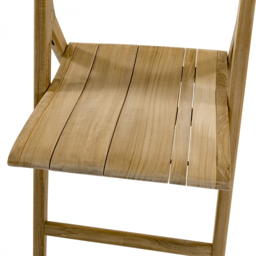 70474 Surf Barbuda folding side chair closeup of seat on white background