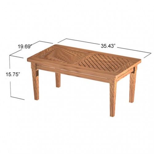 3 foot teak coffee tables