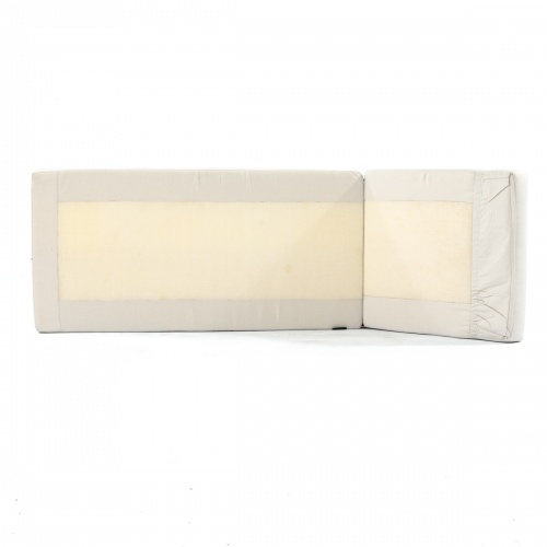 30002SG Malaga Chaise Lounger cushion on its side showing bottom view on white background