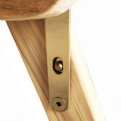 12569S Barbuda Recliner Chair showing close up view of lock latching mechanism on white background