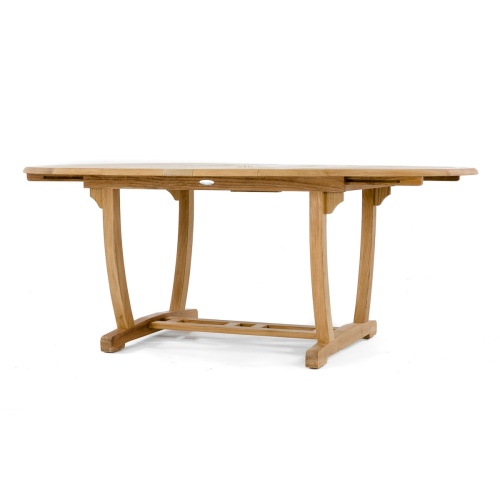15548 Martinique Teak Extension Table angled view on white background