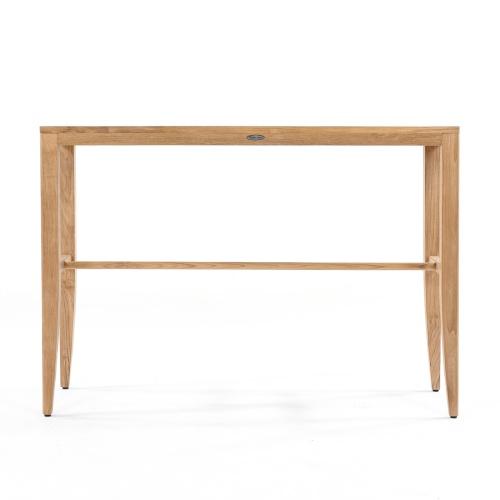15821 Laguna Teak 5 ft  Bar Table in side profile on white background