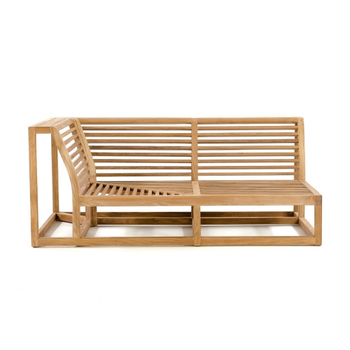 11800 Maya Slipper Frame Sectional with cushions angled on a white background