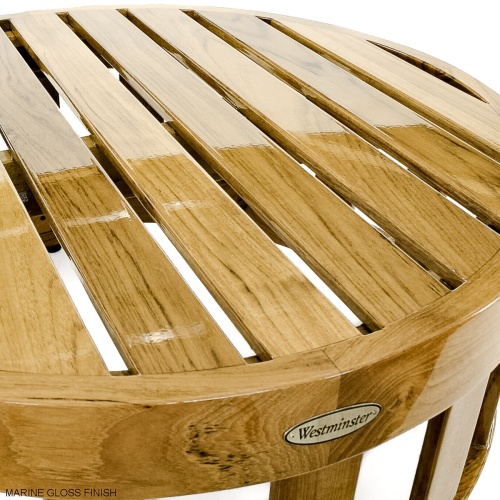  18170 Kafelonia coffee table ottoman with marine gloss finish in angled side view on white background