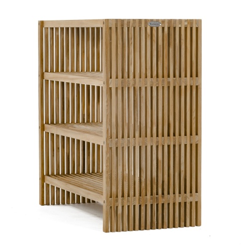 18220 Teak Storage Shelf autocad on white background