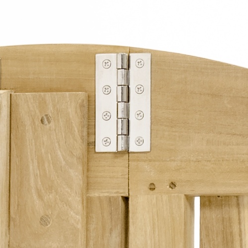 15867 Barbuda 60 inch Round Folding Dining Table showing both side folded down for storage on white background