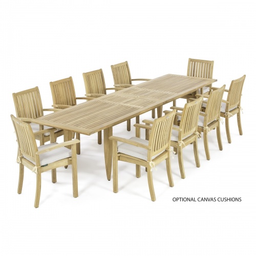 teak dining table 11 foot