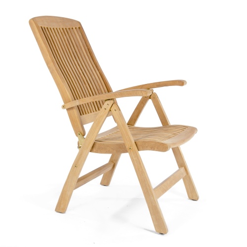 12569S Barbuda Recliner Side Chair left side angled view on white background
