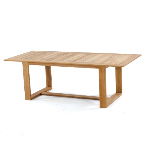 12901 Horizon Teak Dining Armchair showing closeup view of rear left side of arm rest and back rest