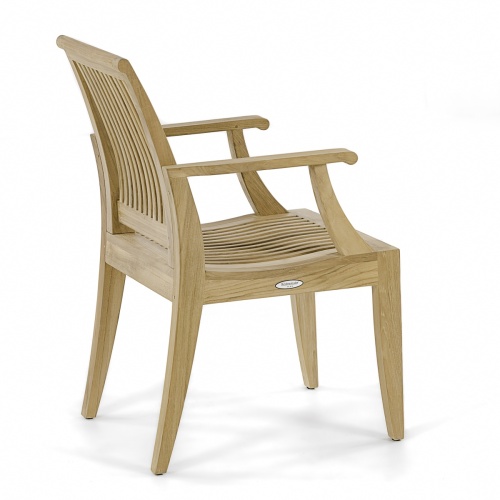 12810 Laguna dining armchair angled right side view on white background