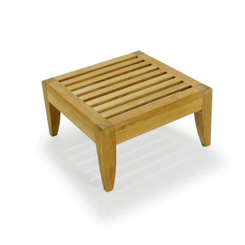  70877 Laguna teak loveseat frame front angled view on white background