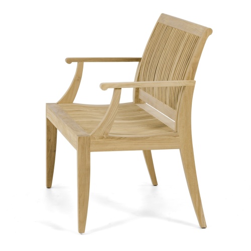 13810 Laguna 4 foot Teak Bench front view on white background