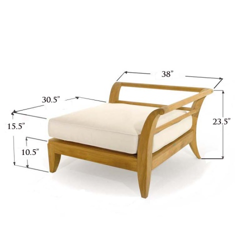 16765DP Aman Dais Corner Sectional with a canvas colored seat cushion showing autocad  of angled back and side view on a white background
