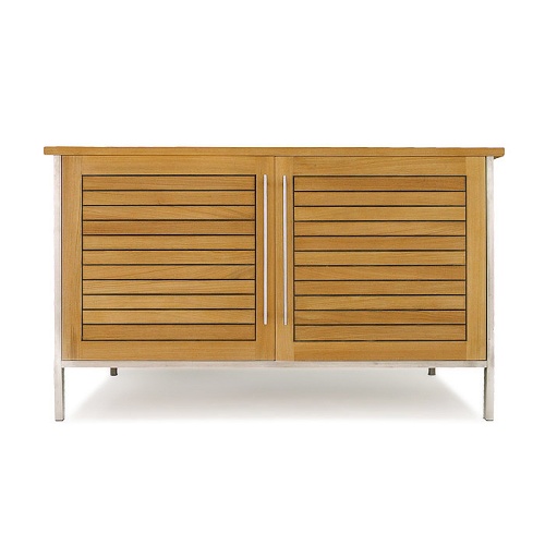 28225 Vogue Sideboard in front view with doors closed on white background