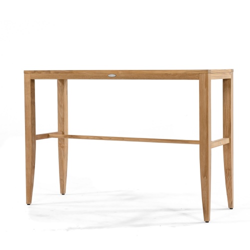 15821 Laguna Teak  5 ft  Bar Table in side view on white background