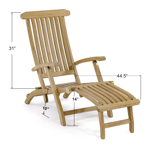  70511 Barbuda Double Steamer Set autocad of three reclining positions on white background