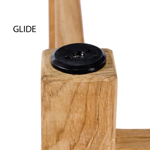70000 two Adirondack Chair bottom leg showing closeup of chair glide on a white background