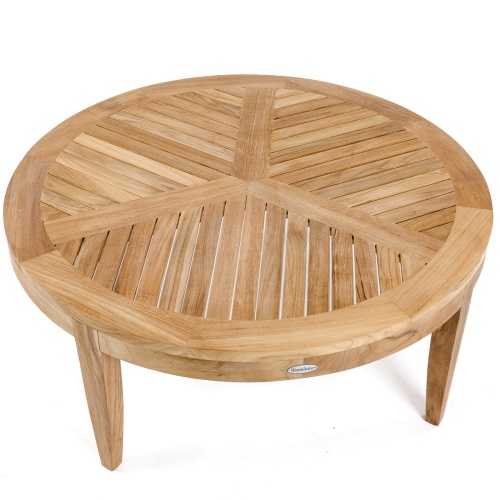 14250 Laguna teak Coffee Table angled on white background