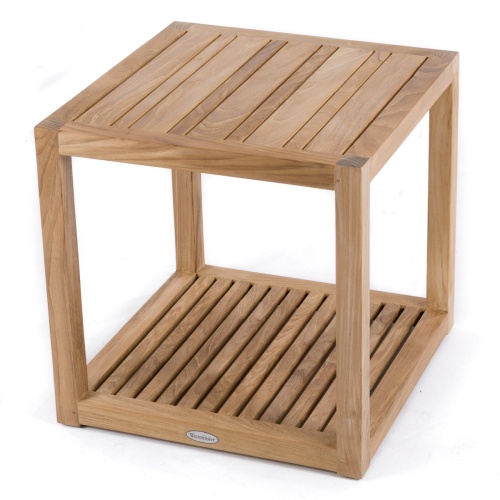 18800 Maya Teak Coffee Table in angled view on white background