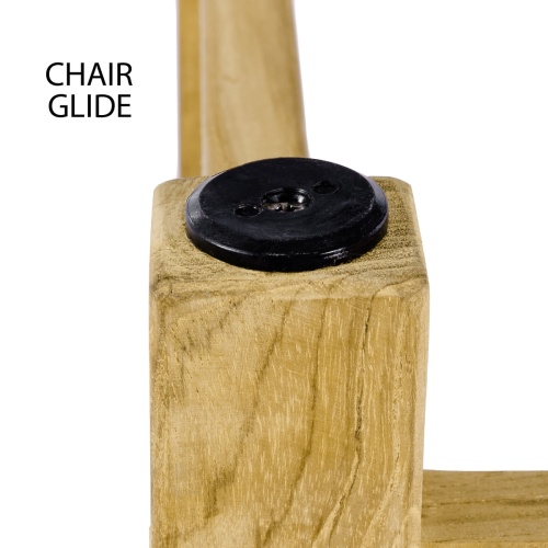 11315 Veranda Teak Dining Chair showing autocad of angled side view on white background