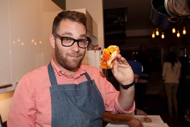 Chef Ilan Hill shows how to cook the Chicken of the Woods mushroom