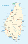 St. Lucia Map