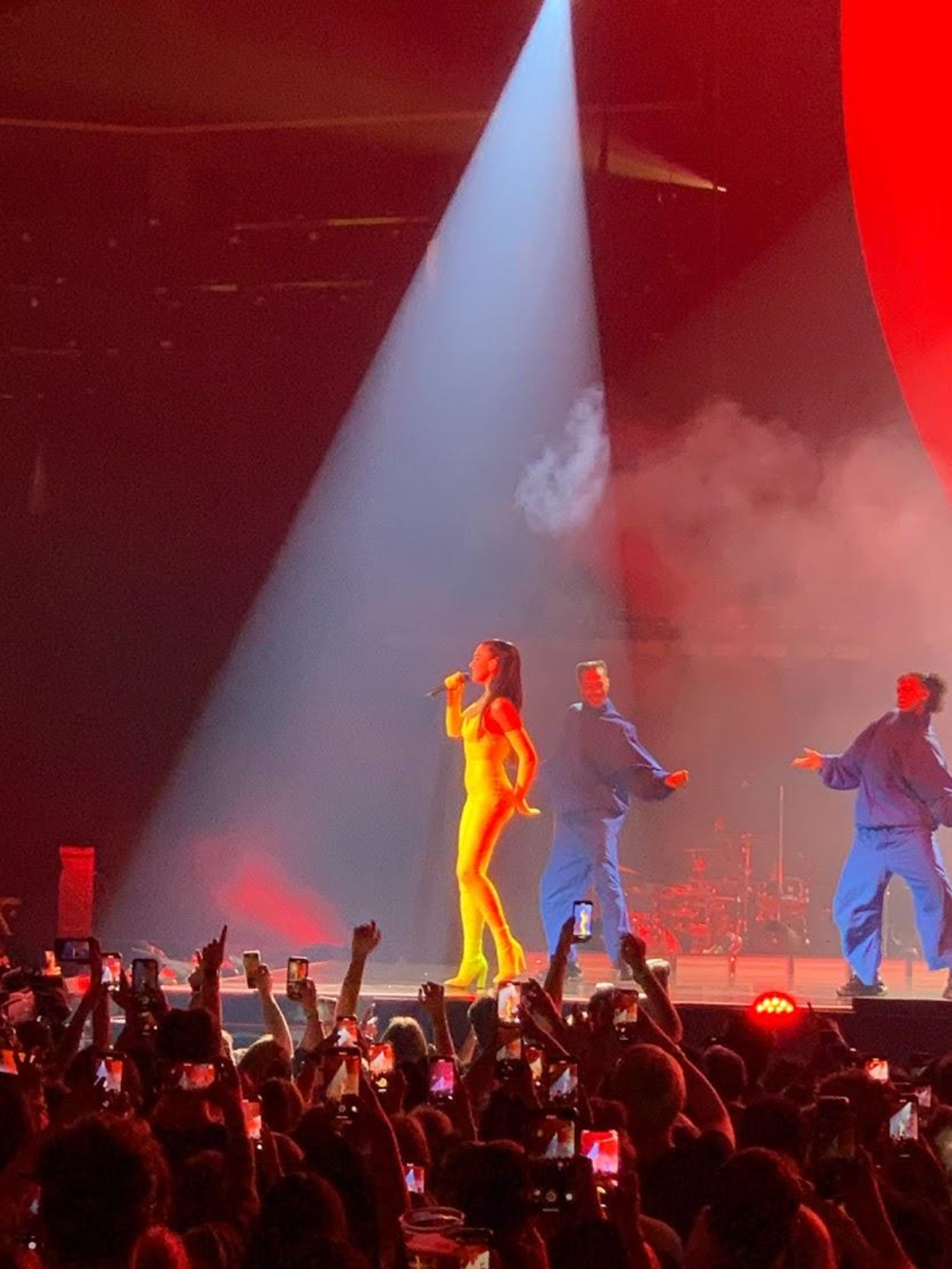Dua Lipa in concert at the Spectrum Center in Charlotte, NC